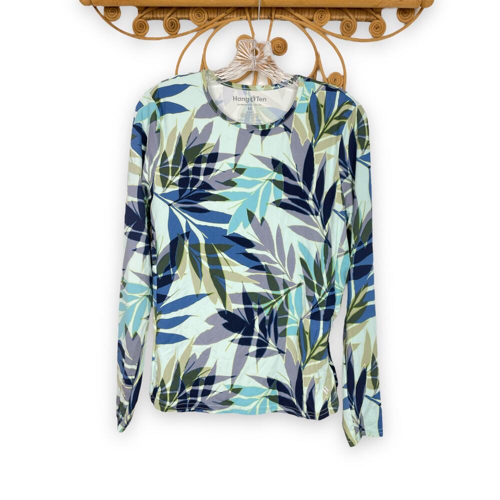 Hang Ten Womens Long Sleeve Rashguard UPF 50+ M